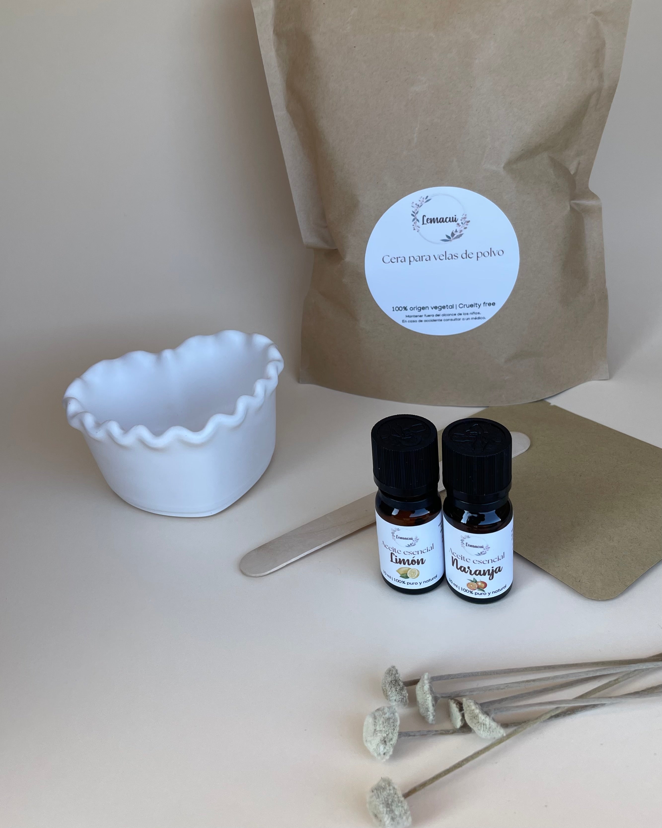 Kit ENERGETICO crea tu propia vela de polvo