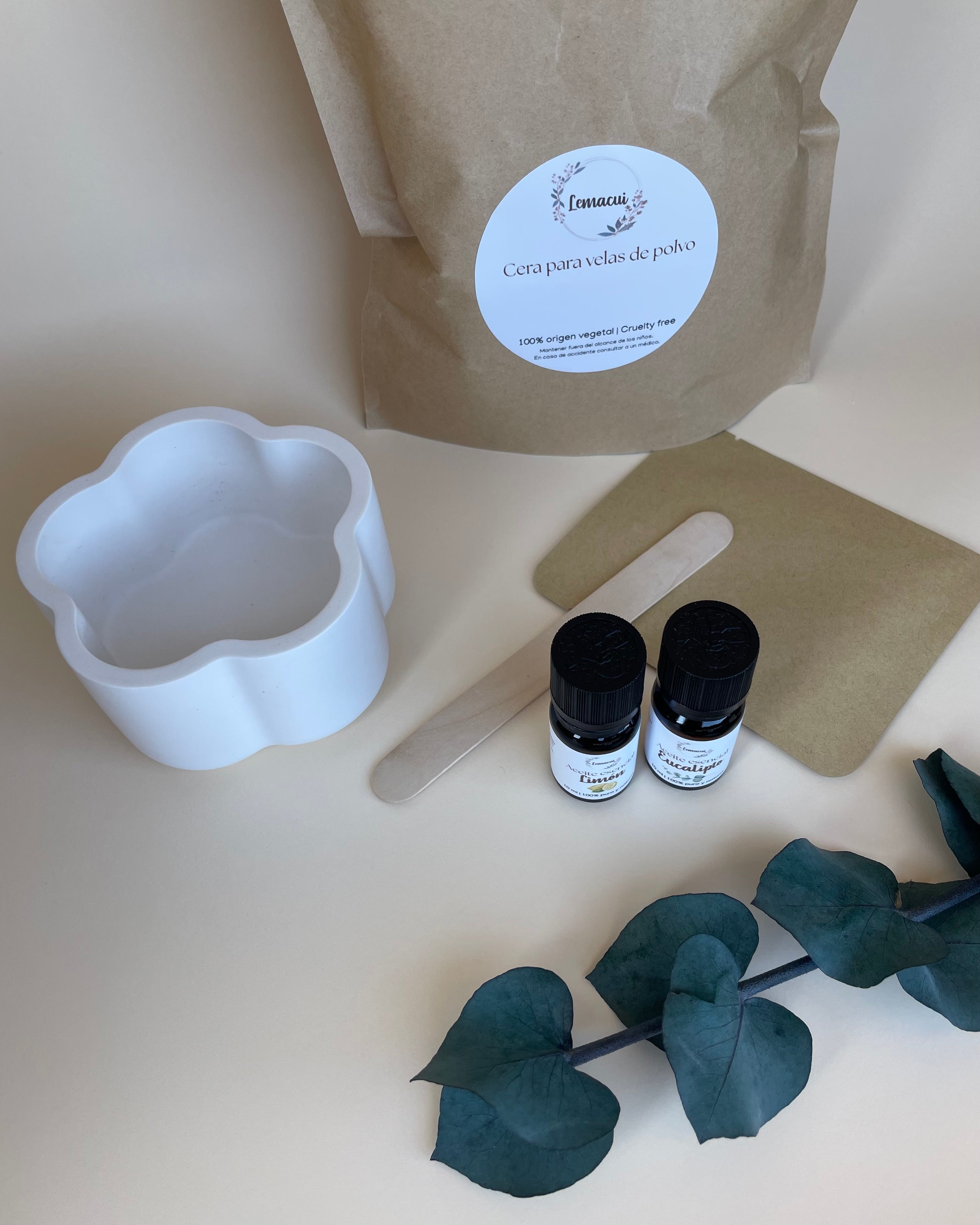 Kit PURIFICANTE crea tu propia vela de polvo