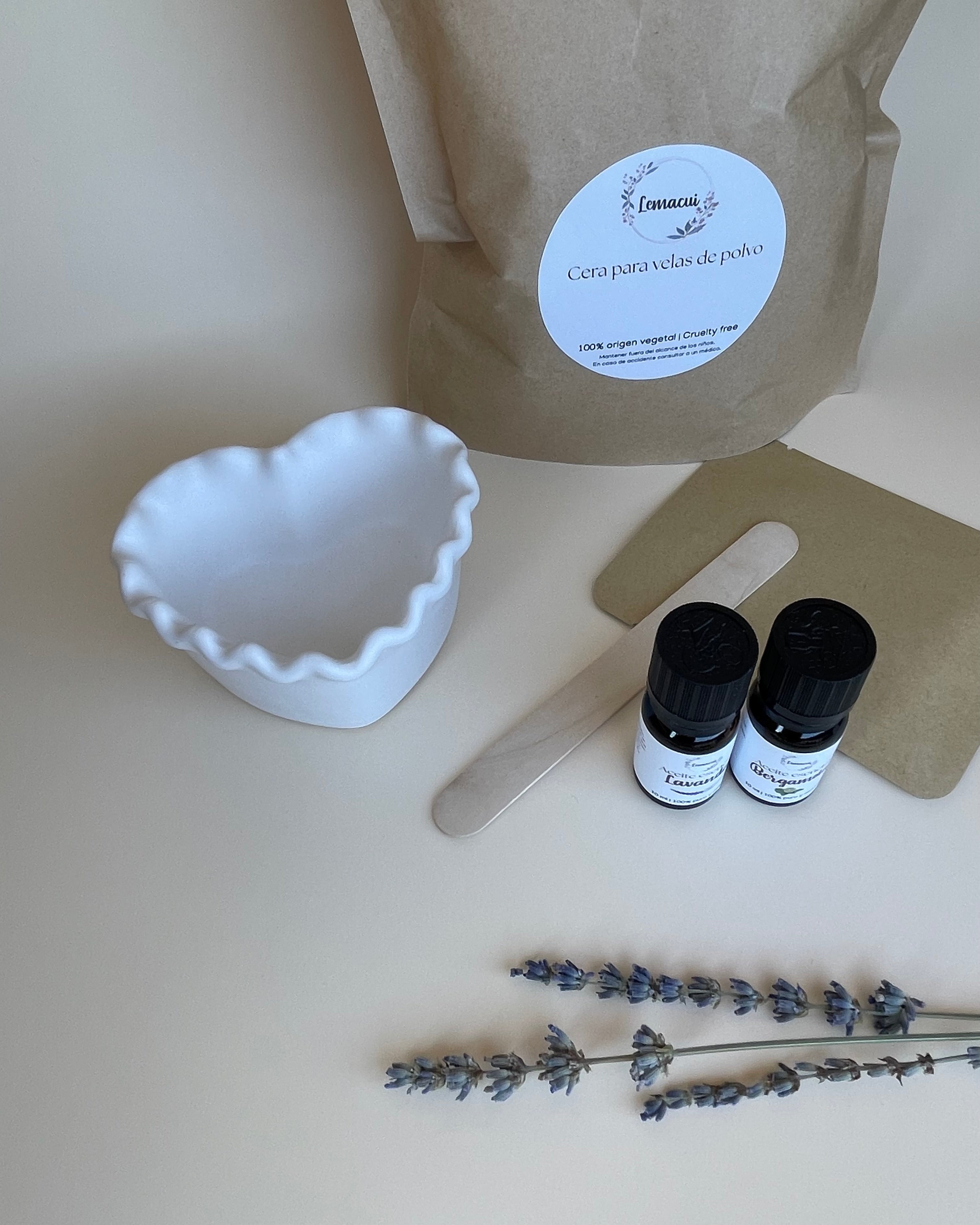 Kit RELAJANTE crea tu propia vela de polvo