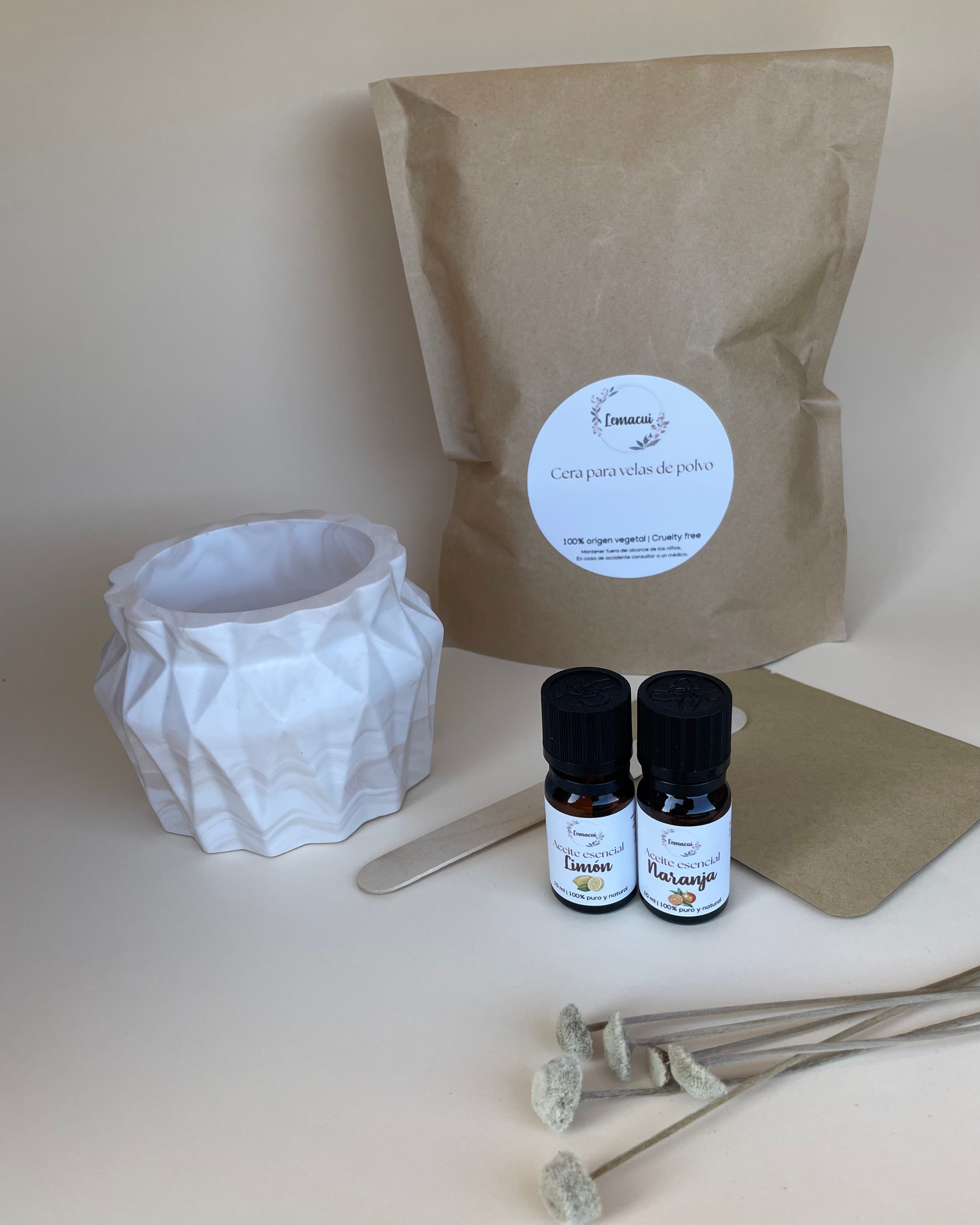 Kit ENERGETICO crea tu propia vela de polvo