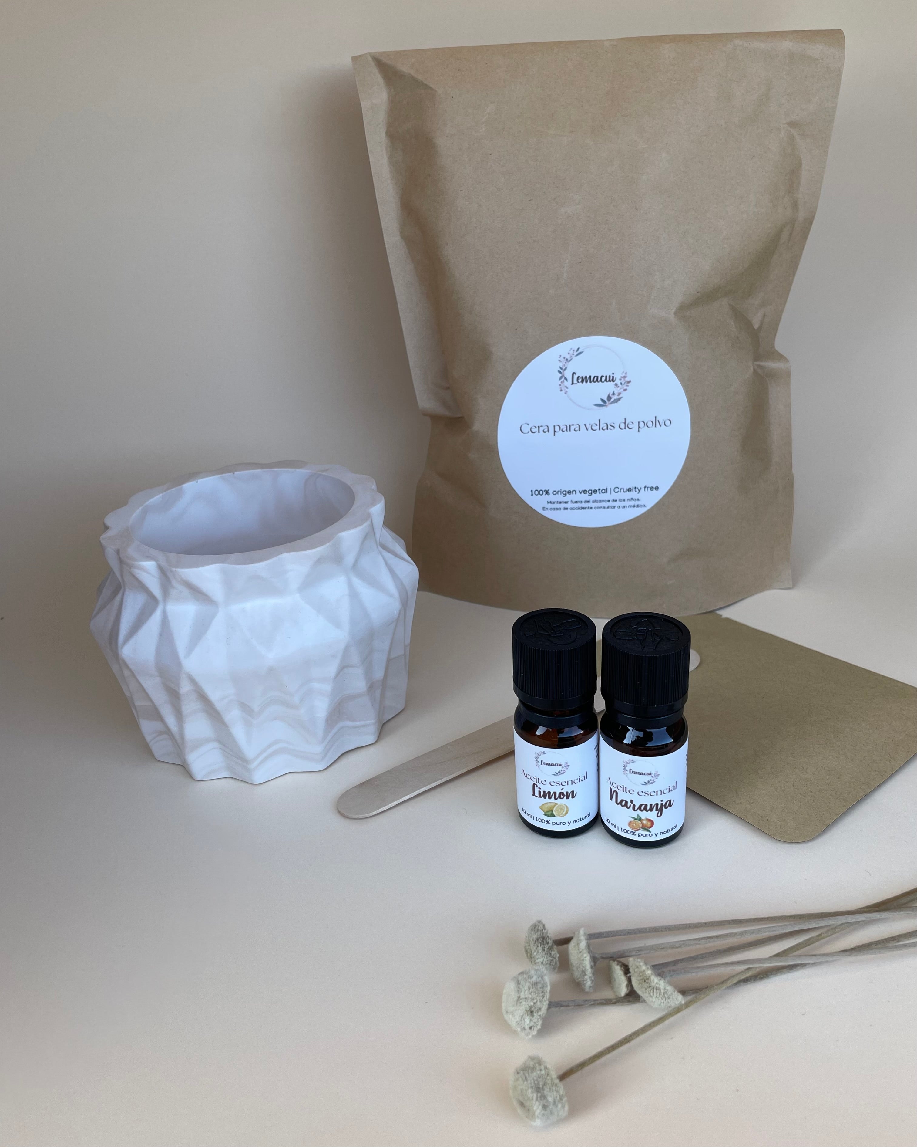 Kit ENERGETICO crea tu propia vela de polvo