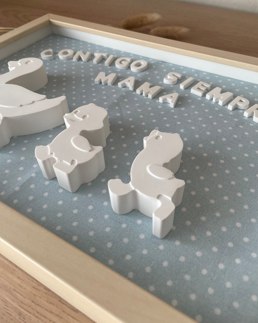 Cuadro mamá pato y sus patitos