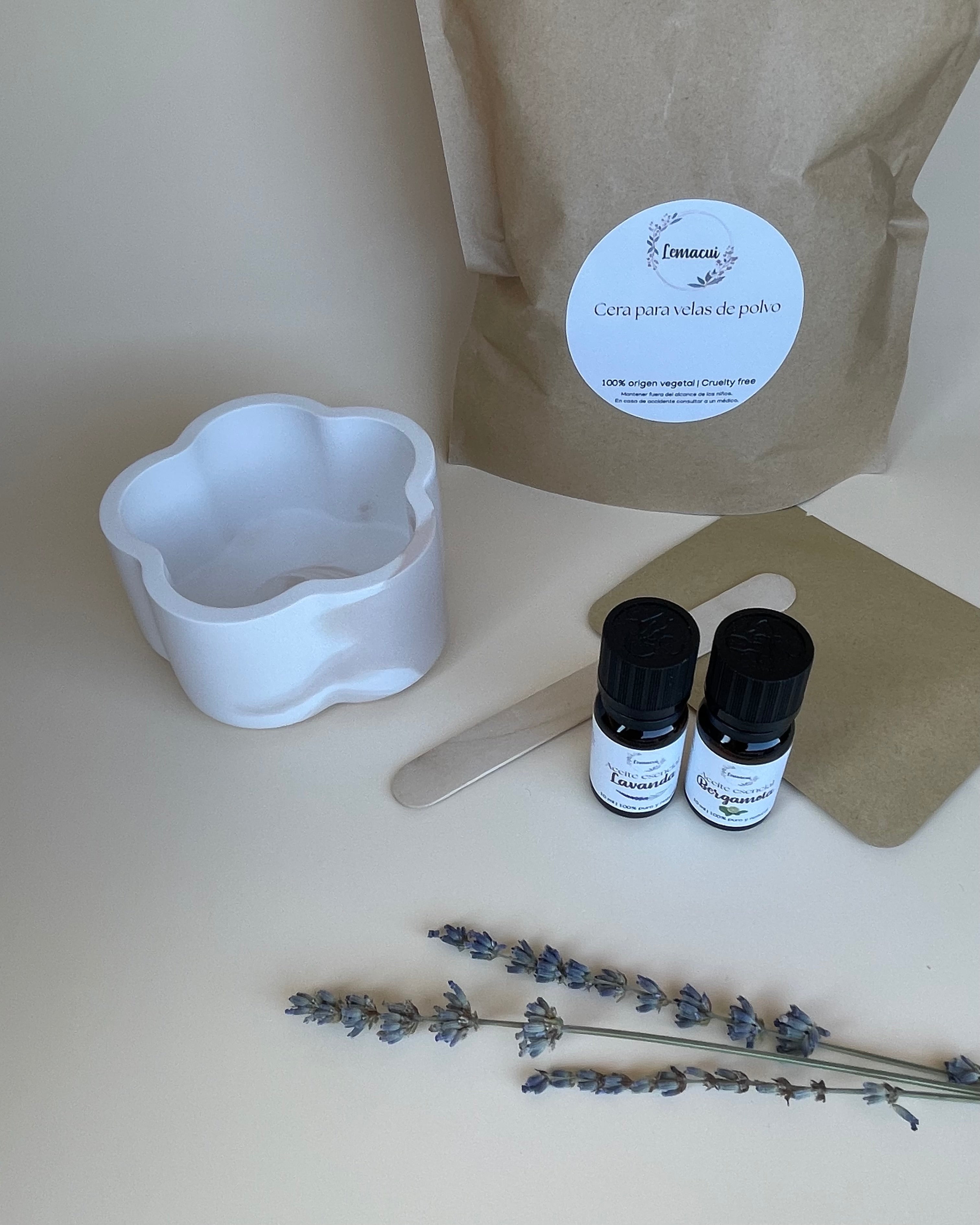 Kit RELAJANTE crea tu propia vela de polvo