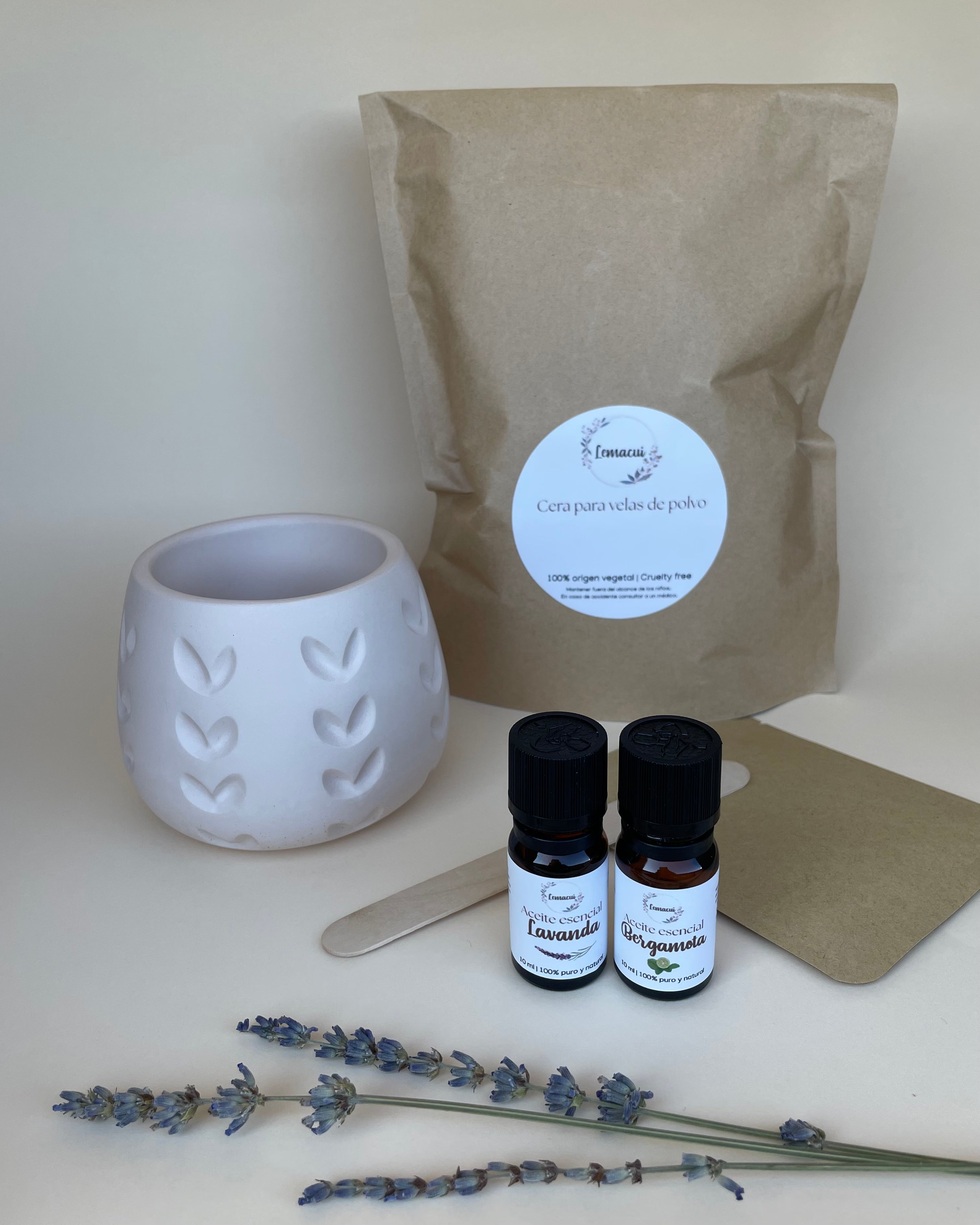 Kit RELAJANTE crea tu propia vela de polvo
