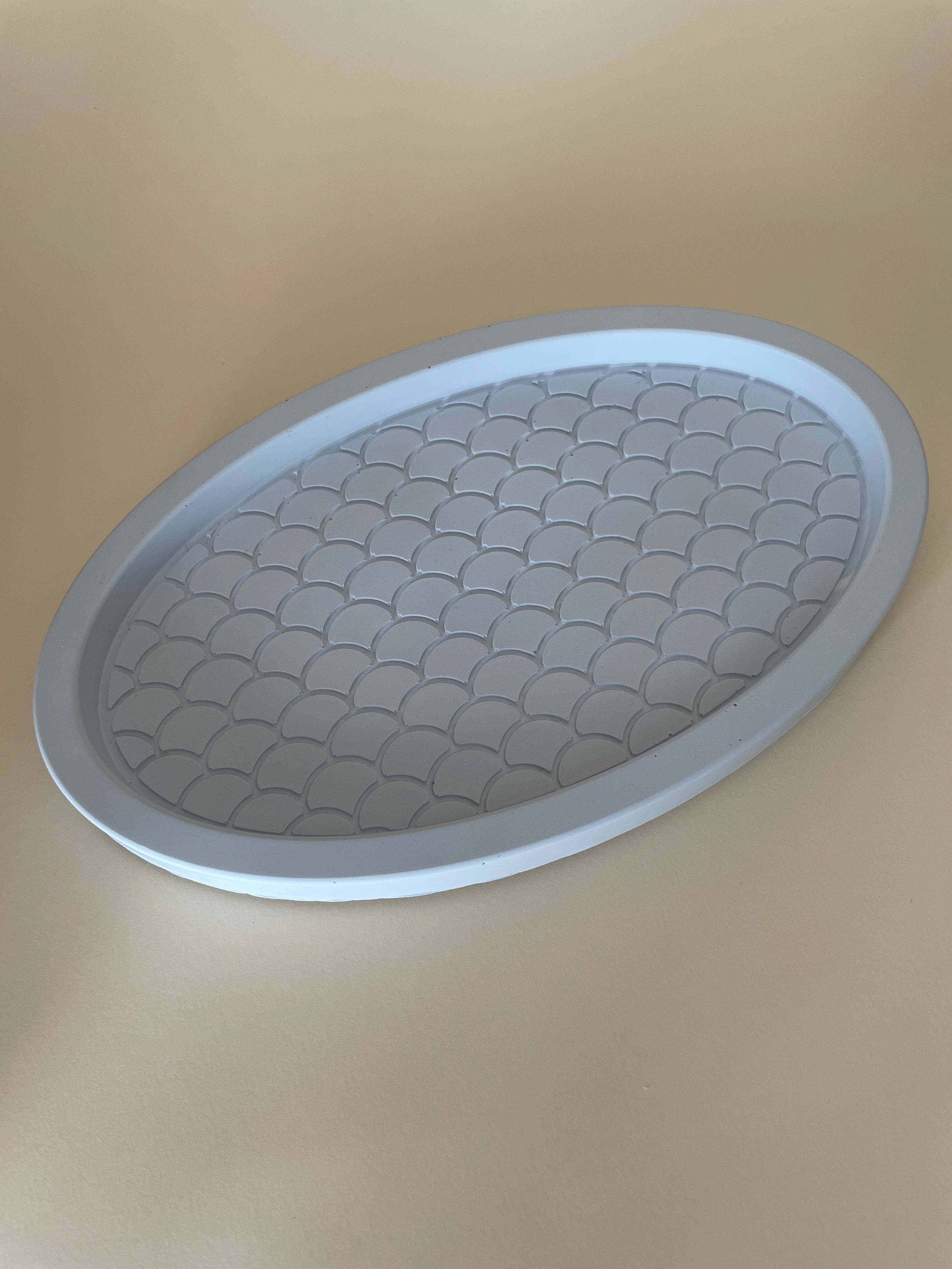 Bandeja olas azul claro