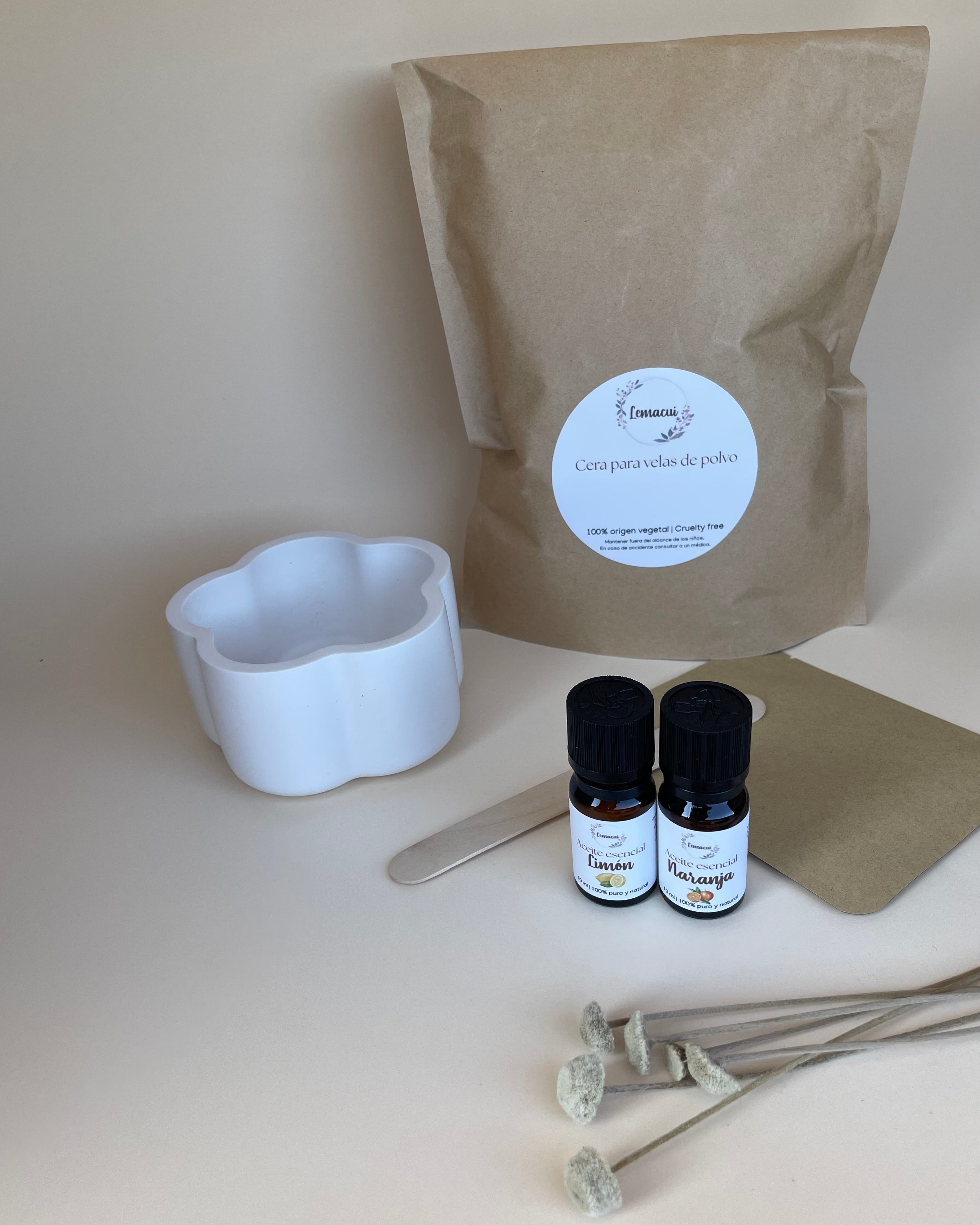 Kit ENERGETICO crea tu propia vela de polvo