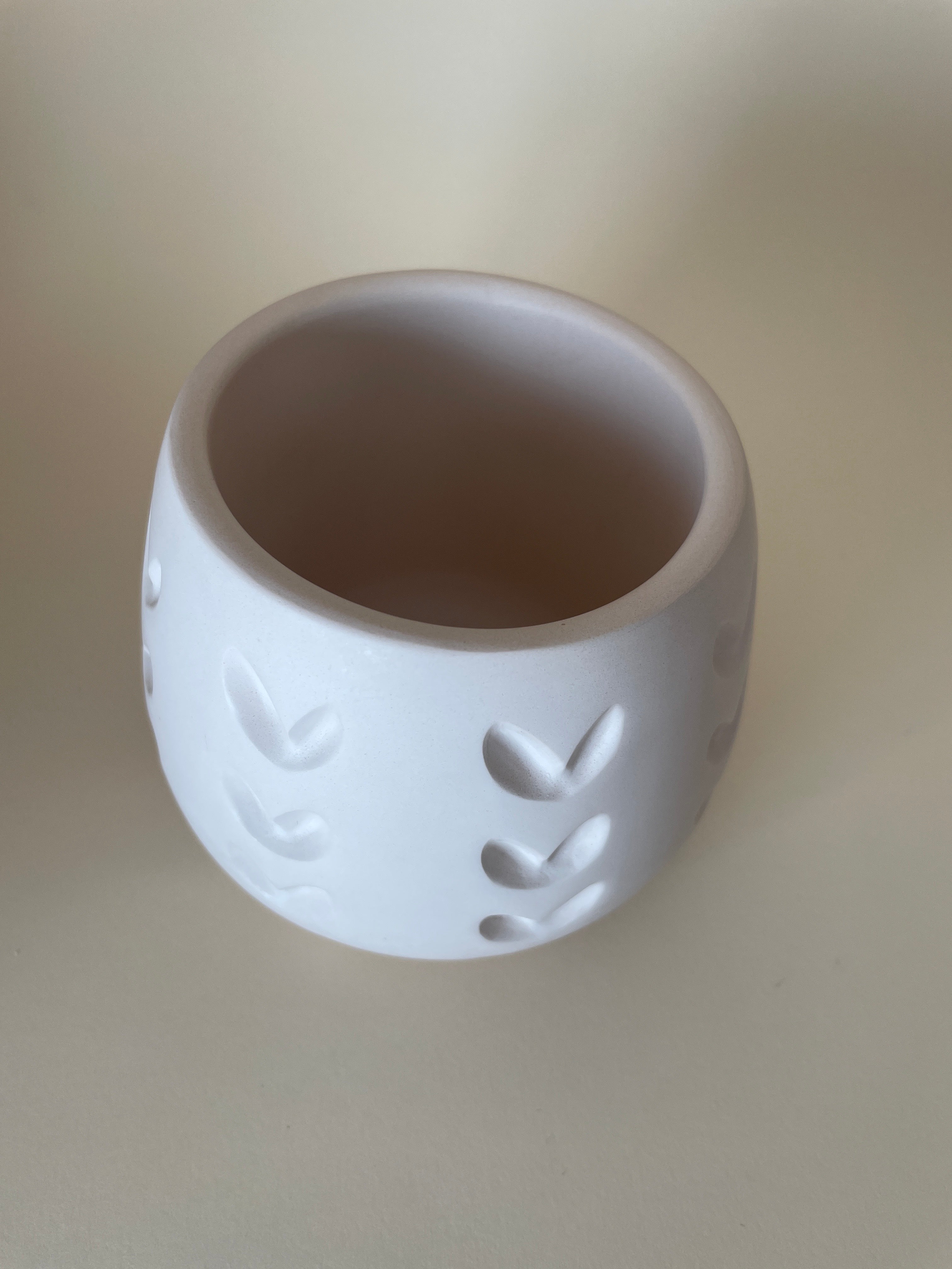 Cuenco rosa empolvado