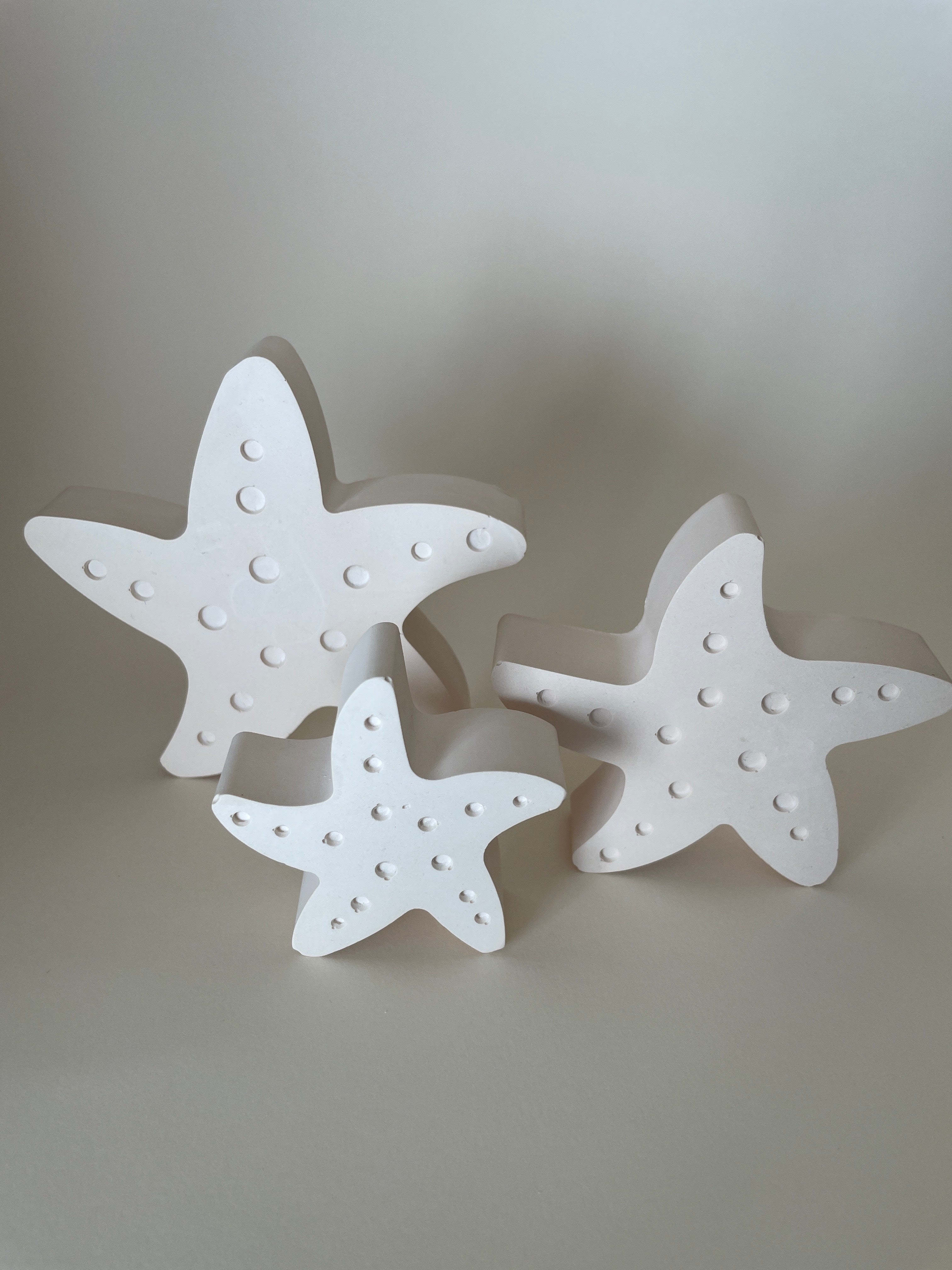 Set 3 estrellas beige