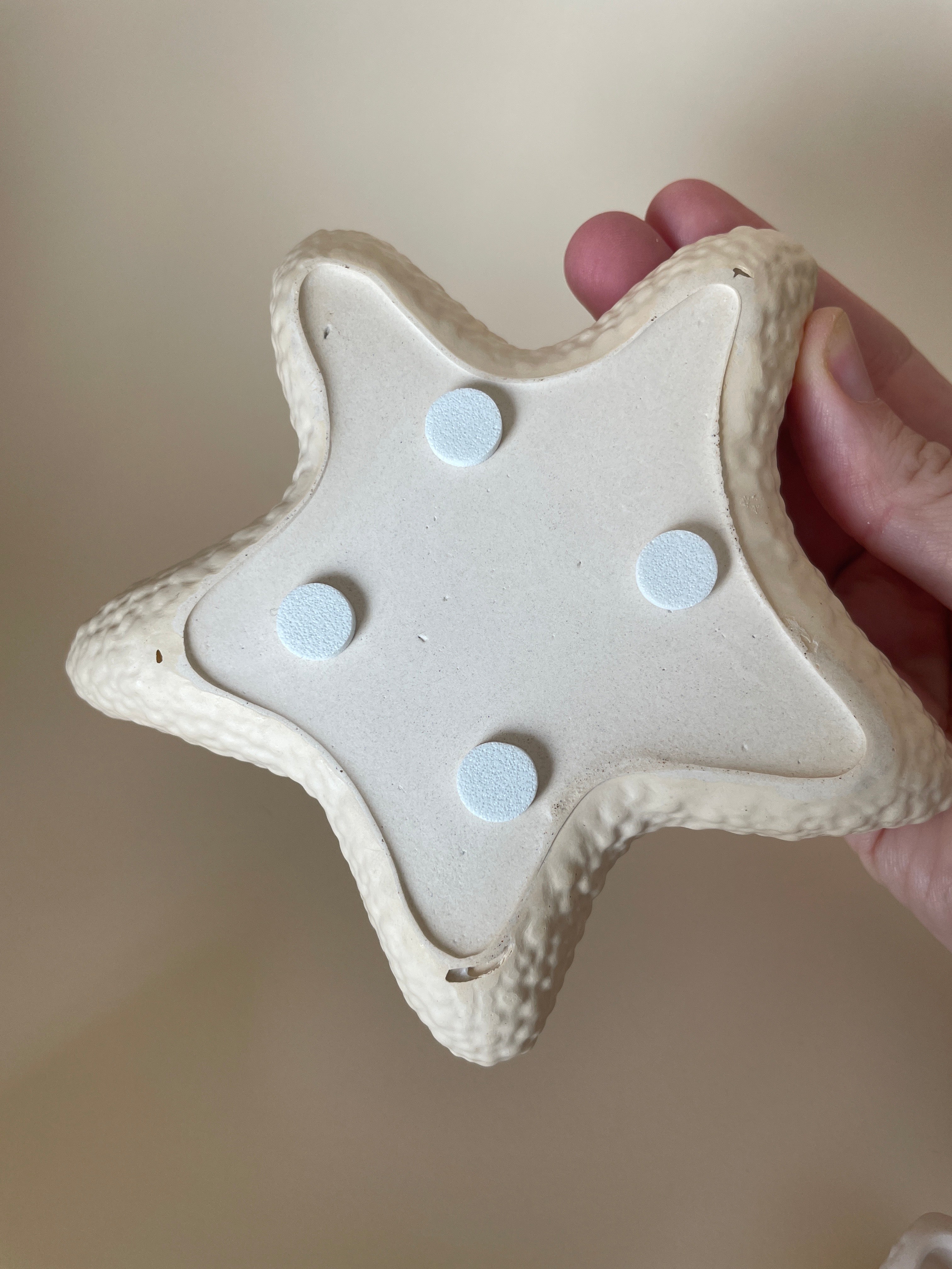 Bandeja estrella beige