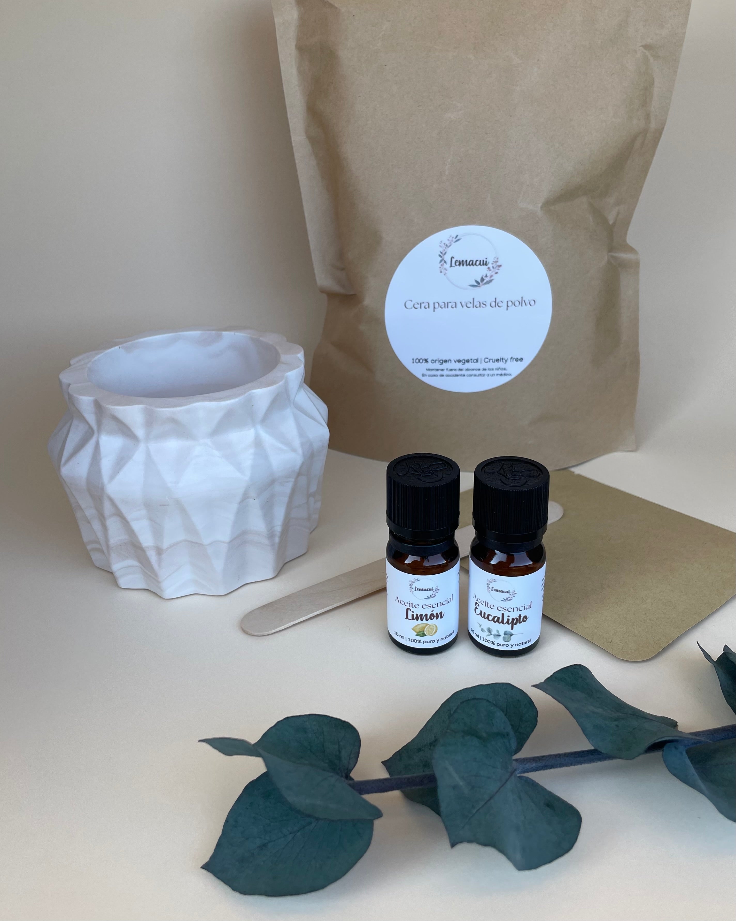Kit PURIFICANTE crea tu propia vela de polvo