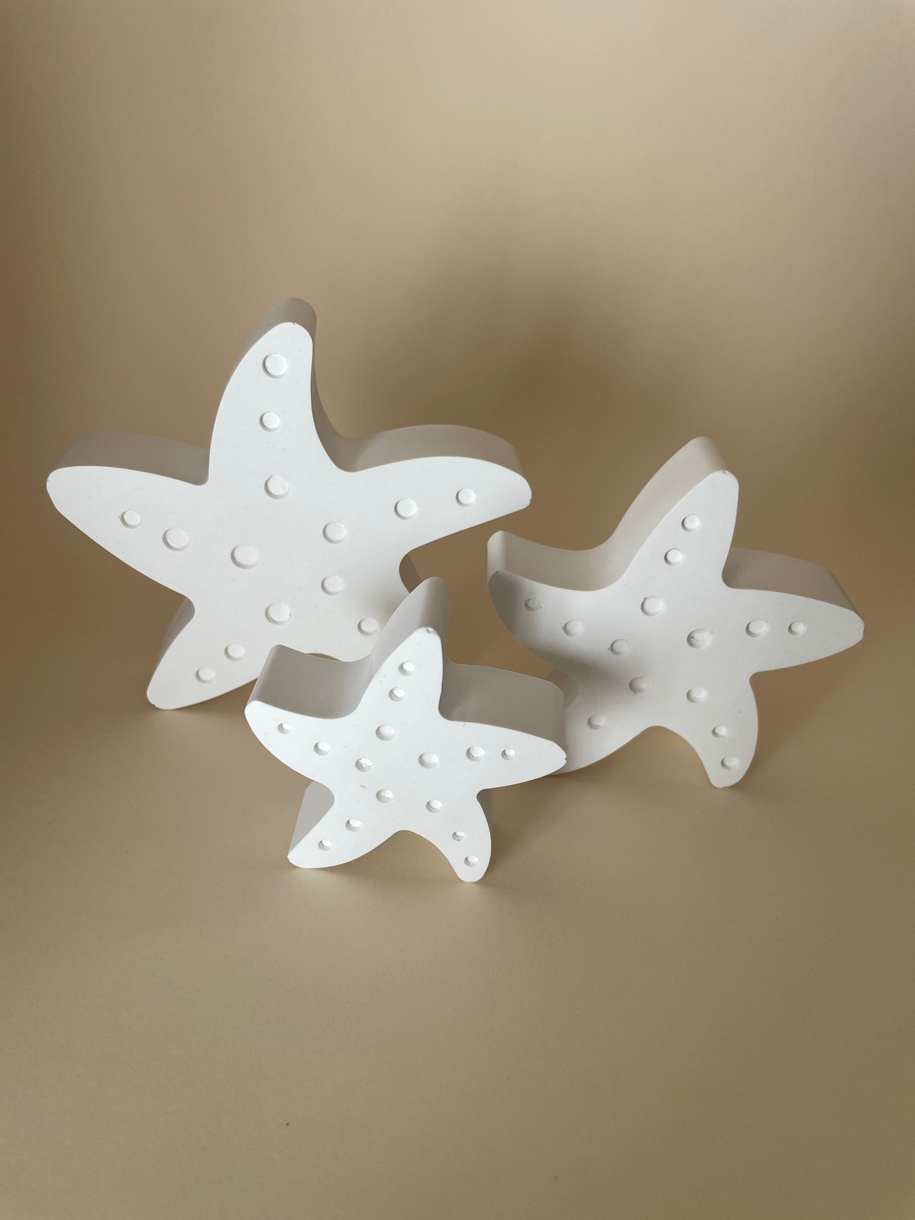 Set 3 estrellas blancas