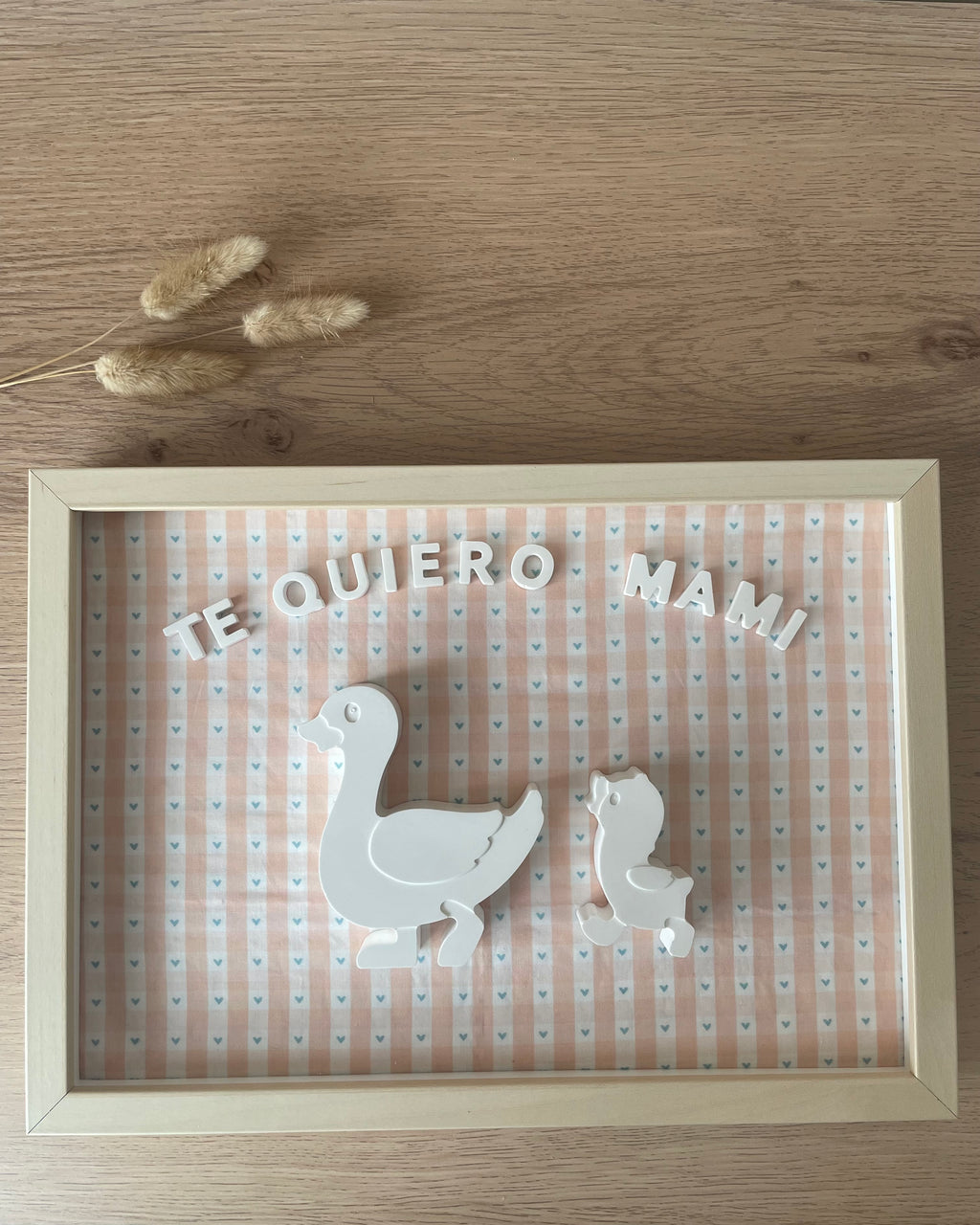 Cuadro mamá pato y sus patitos