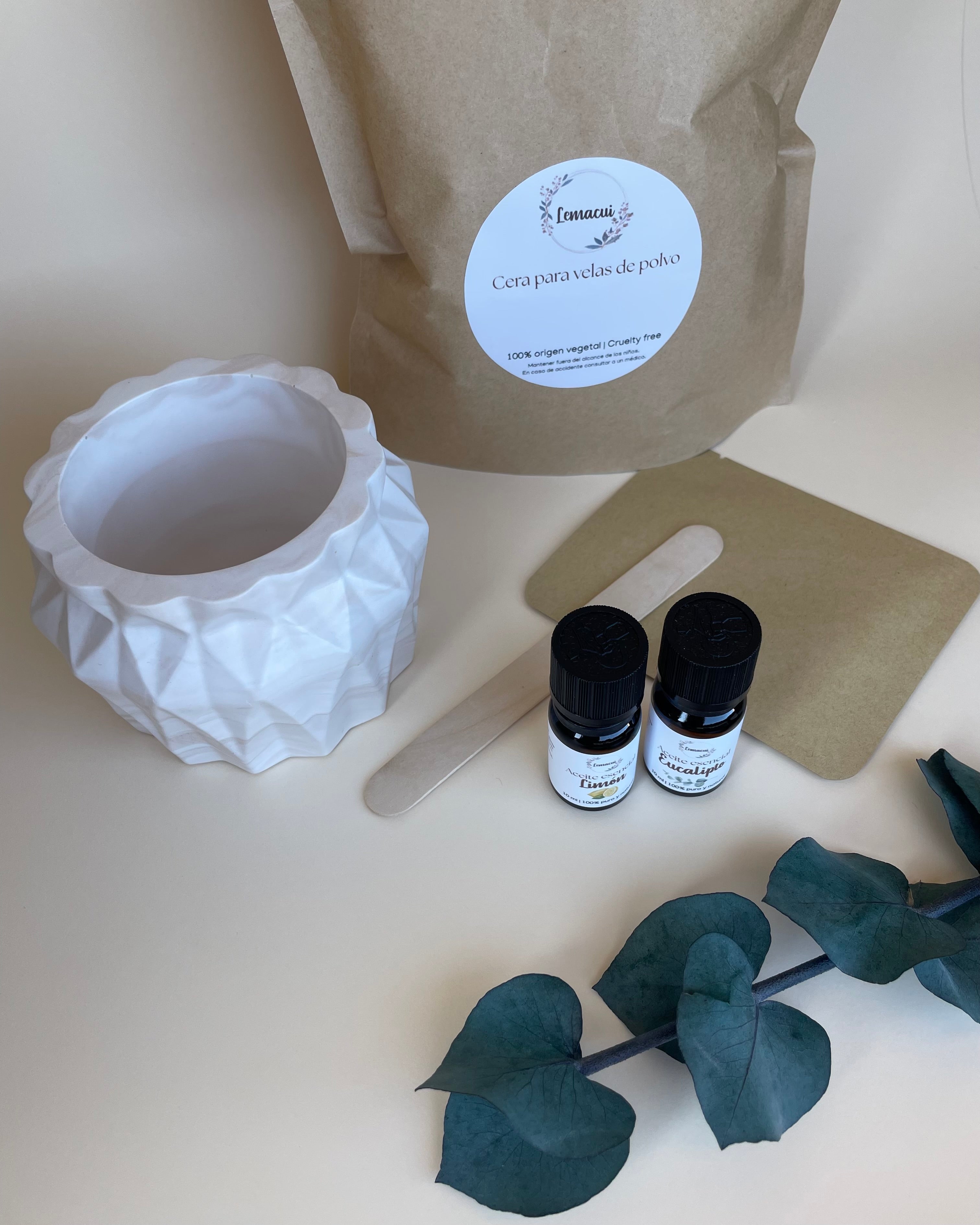 Kit PURIFICANTE crea tu propia vela de polvo